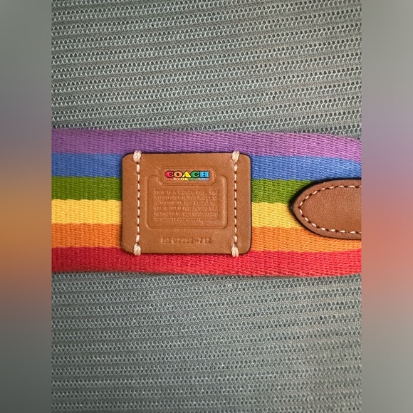 COACH - Rainbow Canvas Guitar Strap - Picture 3 of 4